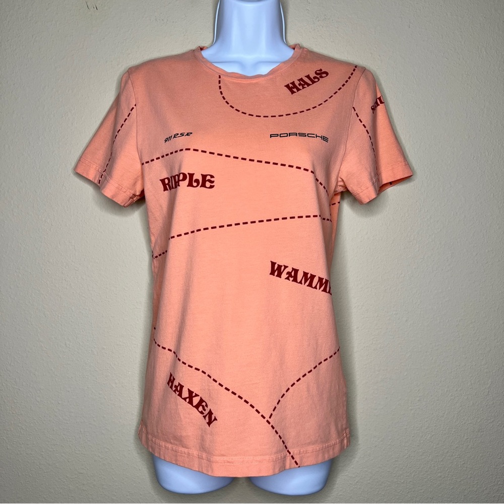 PORSCHE Pink Pig Design Short-Sleeve Tee - Sz XXS